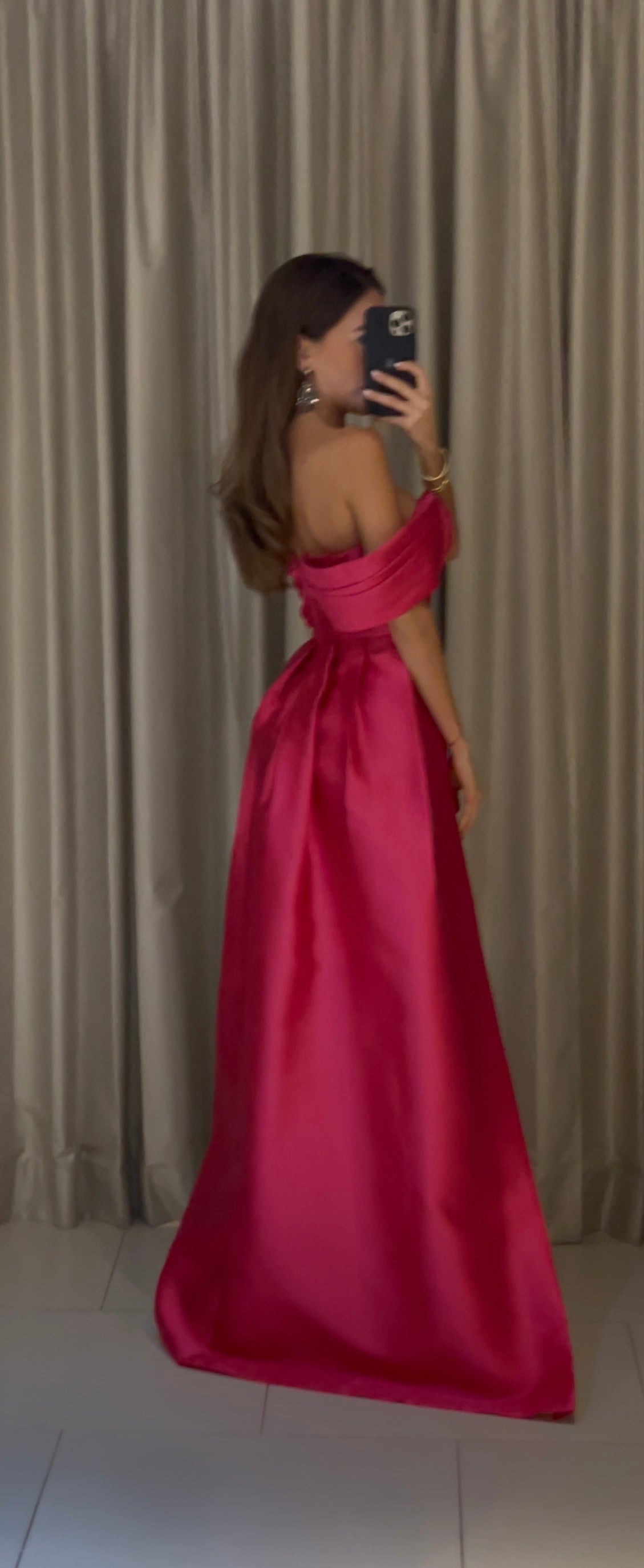 PINK TAFETA DRESS