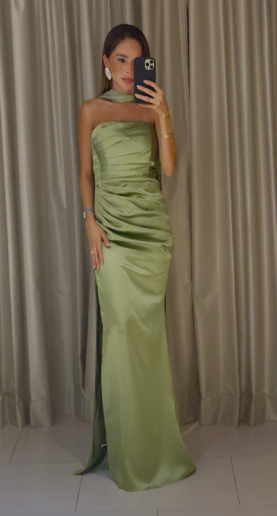 MAXI DRESS DRAPEADO