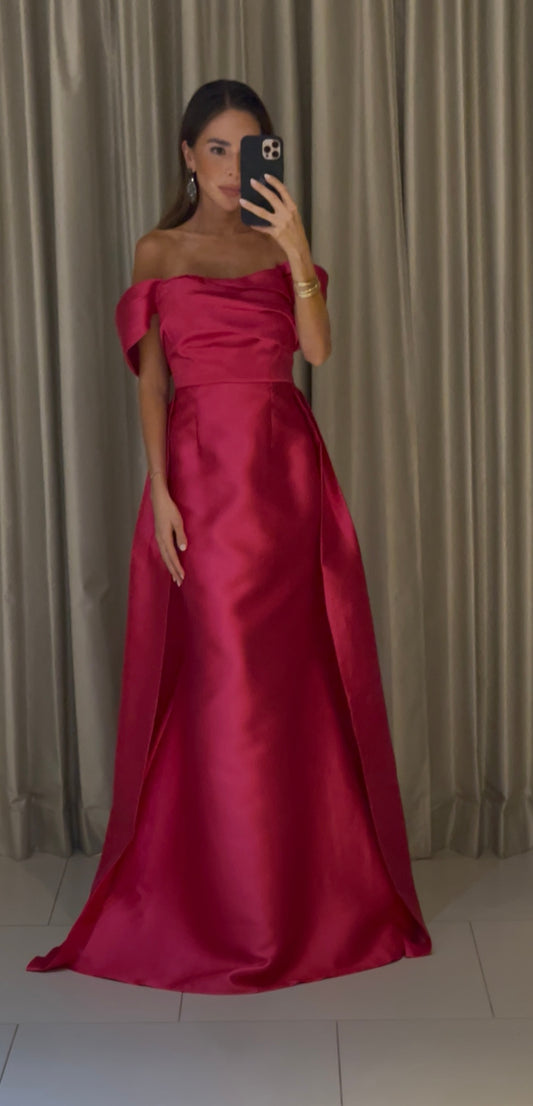 PINK TAFETA DRESS