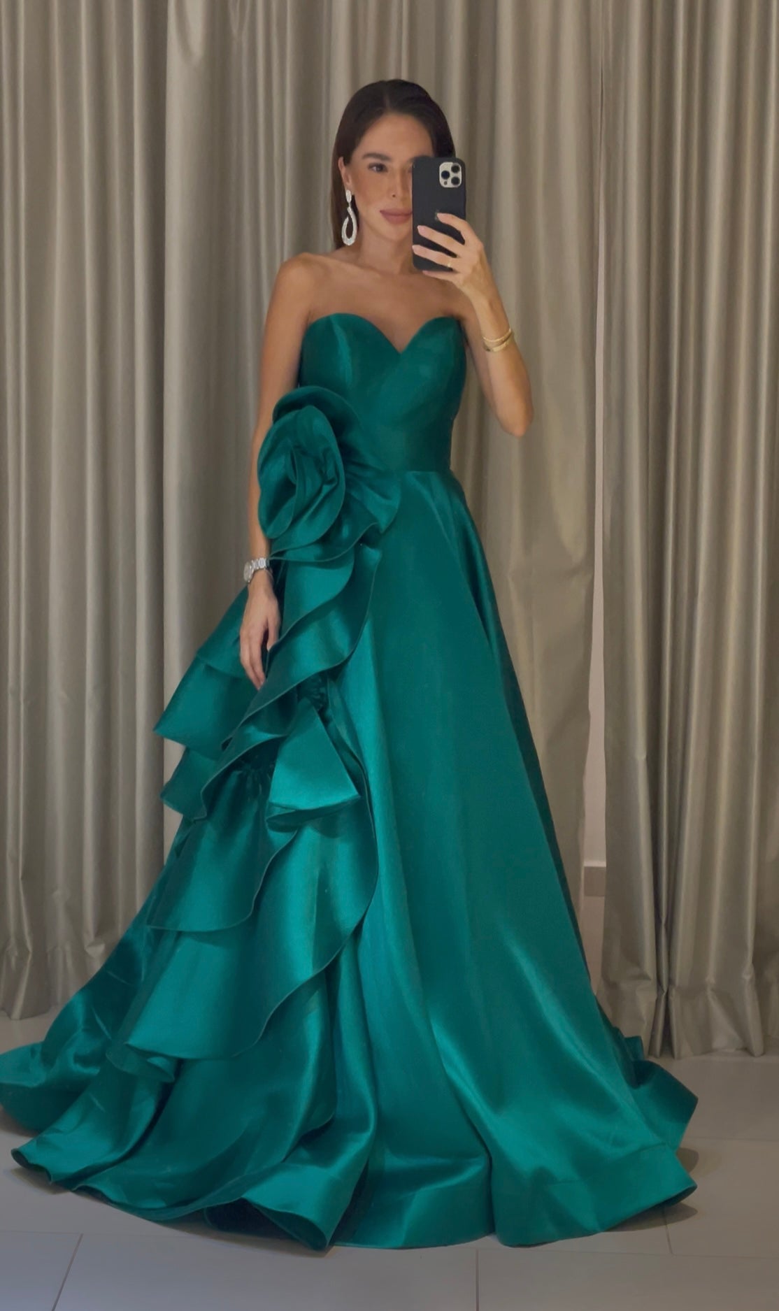 STRAPLESS CON FLOR