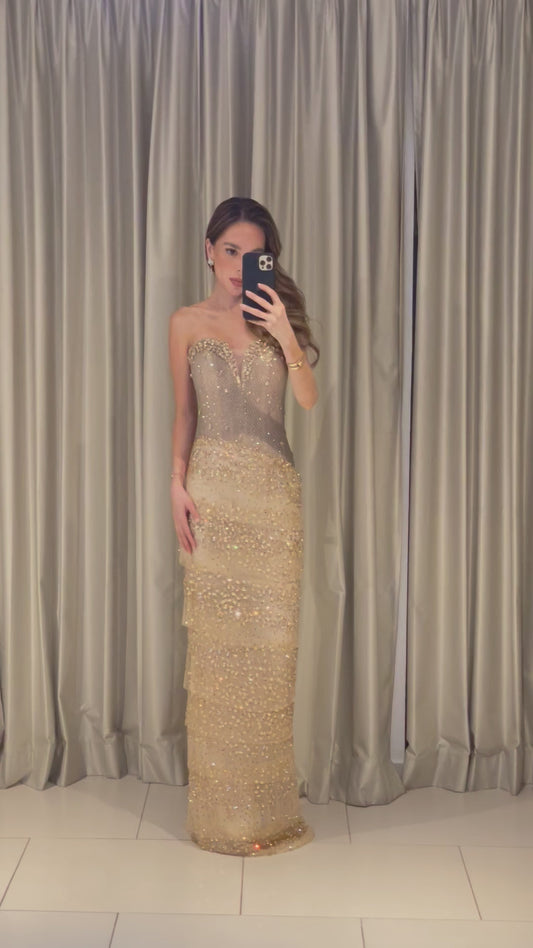 LUXURY GOLD DRESS