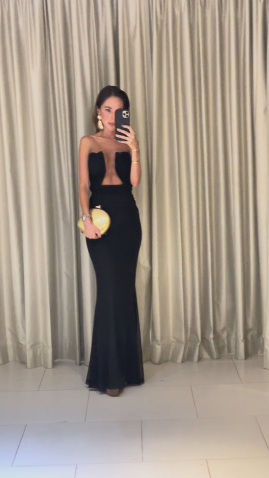 VESTIDO ESCOTE PROFUNDO